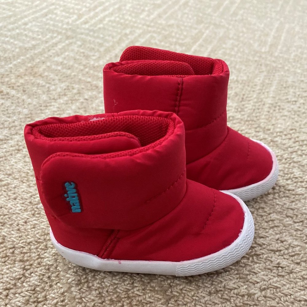 Native Red Chamonix Baby Quilted Bootie | Size 2 (B2)